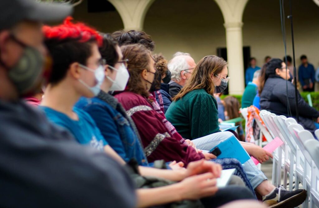 audience at glee club
