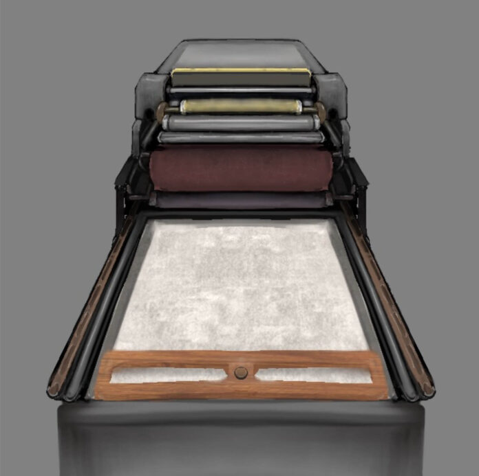 Letterpress Printing __ Drawn by Leela Rao